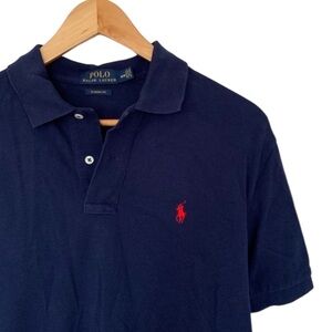 Short Sleeve Navy Polo